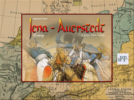 Campaign Jena-Auerstedt's background