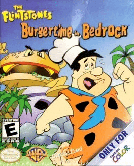 The Flintstones: Burgertime in Bedrock's background