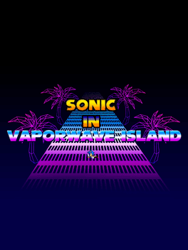 Sonic In VaporWave Island's background