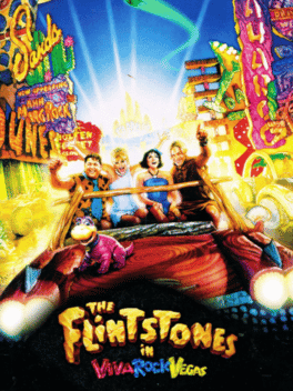 The Flintstones in Viva Rock Vegas's background