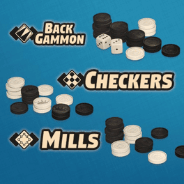 3in1 Game Collection: Backgammon + Checkers + Mills's background