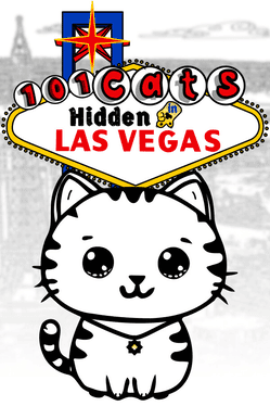 101 Cats Hidden in Las Vegas's background