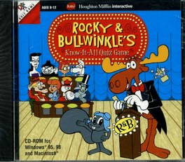 Rocky & Bullwinkle's Know-It-All Quiz Game's background