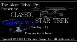 The Alcor Trivia Pro Classic Star Trek (Star-Log I)'s background