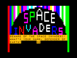 Color Space Invaders's background