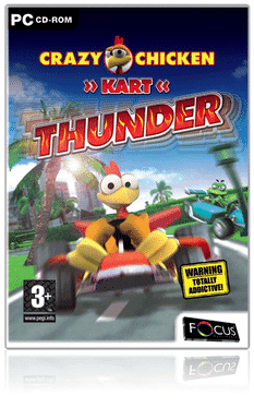 Crazy Chicken Kart Thunder's background