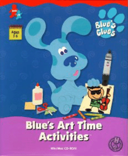 Blue's Clues: Blue's Art Time Activities's background