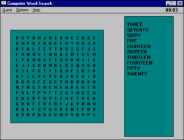 Computer Word Search's background