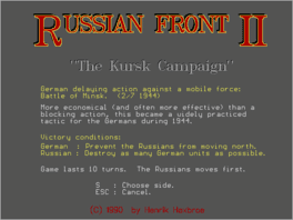 Russian Front II: The Kursk Campaign's background