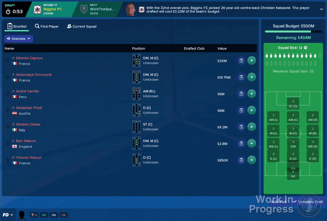 Football Manager 2018's background