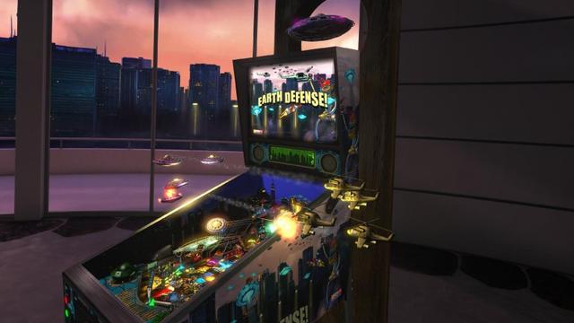 Pinball FX2 VR's background