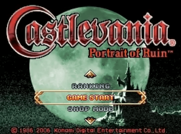 Castlevania: Portrait of Ruin's background