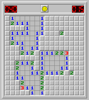 Microsoft Minesweeper's background