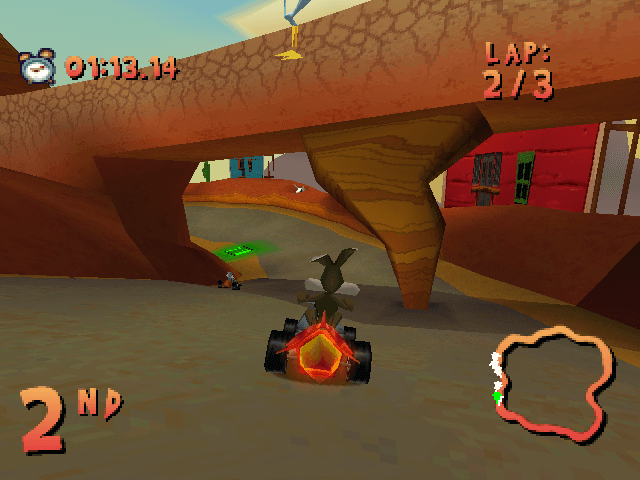 Looney Tunes Racing's background