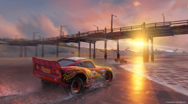 Cars 3: Driven to Win's background