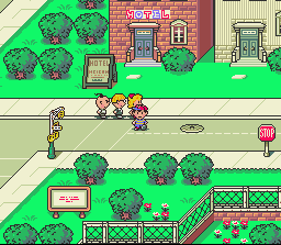 EarthBound's background