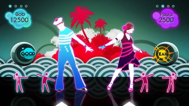 Just Dance 2's background