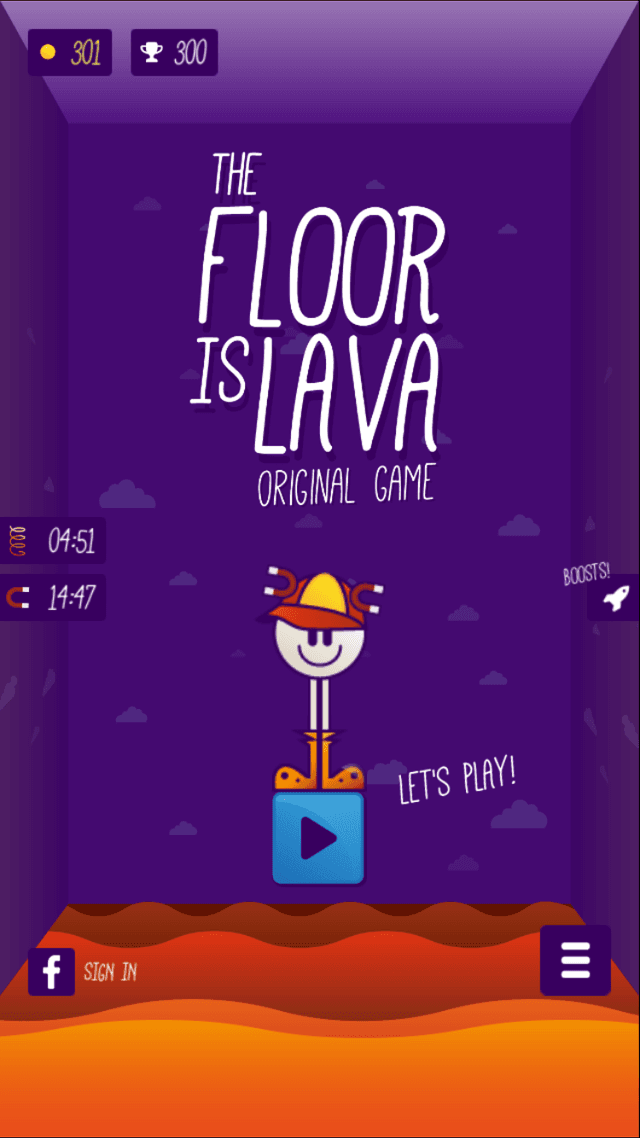 The Floor is Lava: Original Game's background