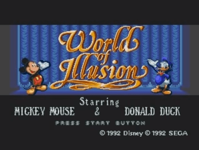 World of Illusion Starring Mickey Mouse and Donald Duck's background