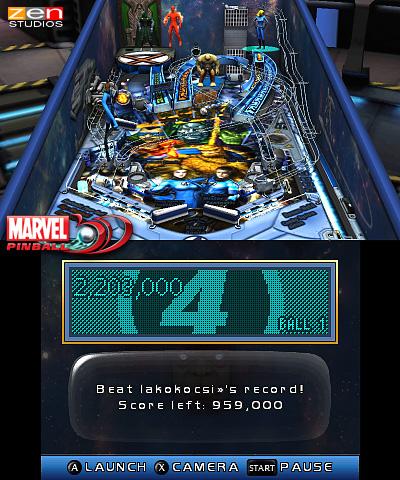 Marvel Pinball 3D's background