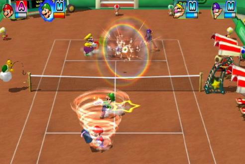 Mario Power Tennis's background