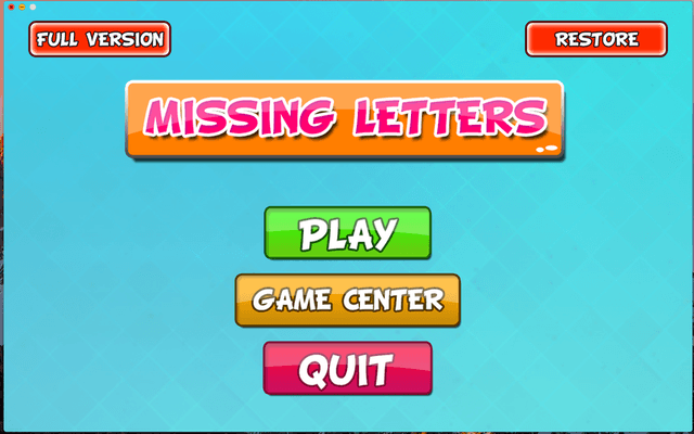 Missing Letters's background