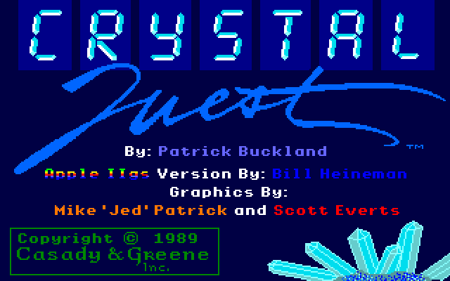 Crystal Quest's background