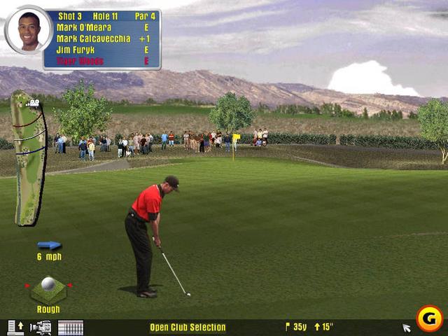 Tiger Woods PGA Tour 2001's background