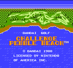 Bandai Golf: Challenge Pebble Beach's background