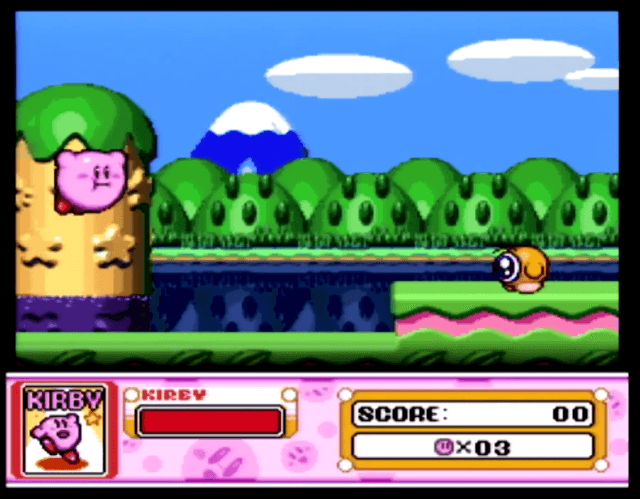 Kirby Super Star's background