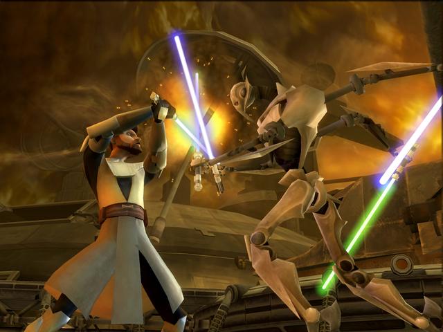 Star Wars: The Clone Wars - Lightsaber Duels's background