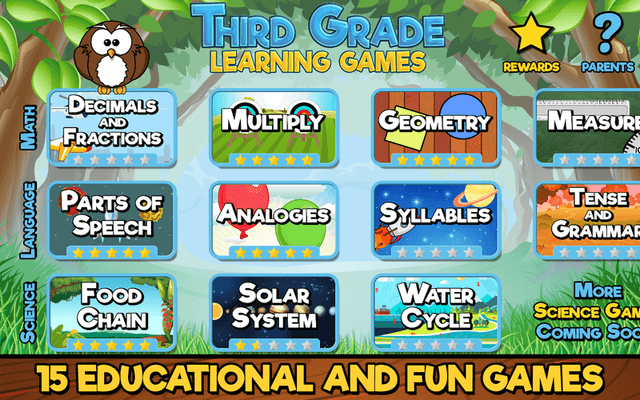 Third Grade Learning Games's background