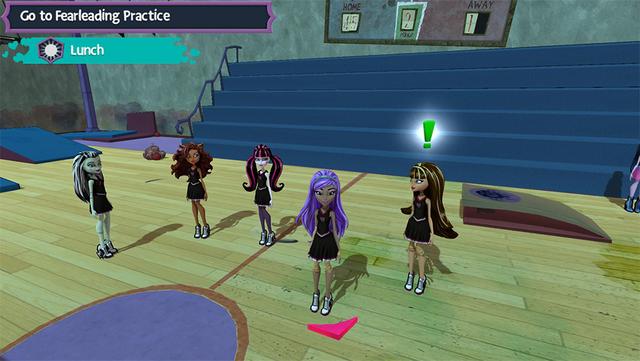 Monster High: New Ghoul in School's background