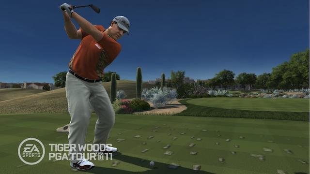 Tiger Woods PGA Tour 11's background