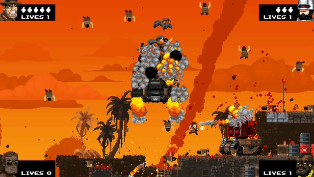 Broforce's background