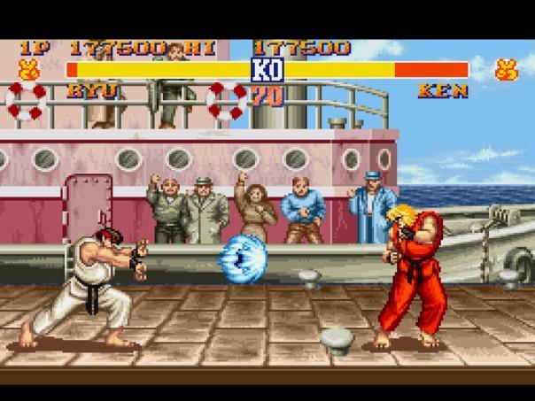 Street Fighter II's background