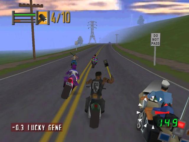 Road Rash 64's background