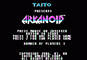 Arkanoid's background