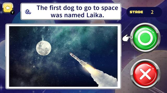 Star Quiz Airline Two-Choice Universe's background