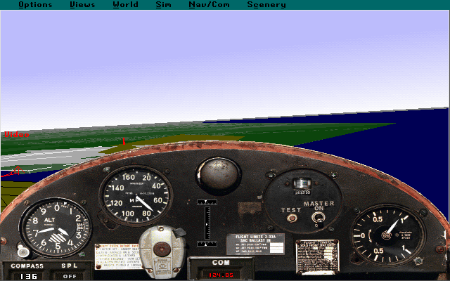 Microsoft Flight Simulator 5.0's background