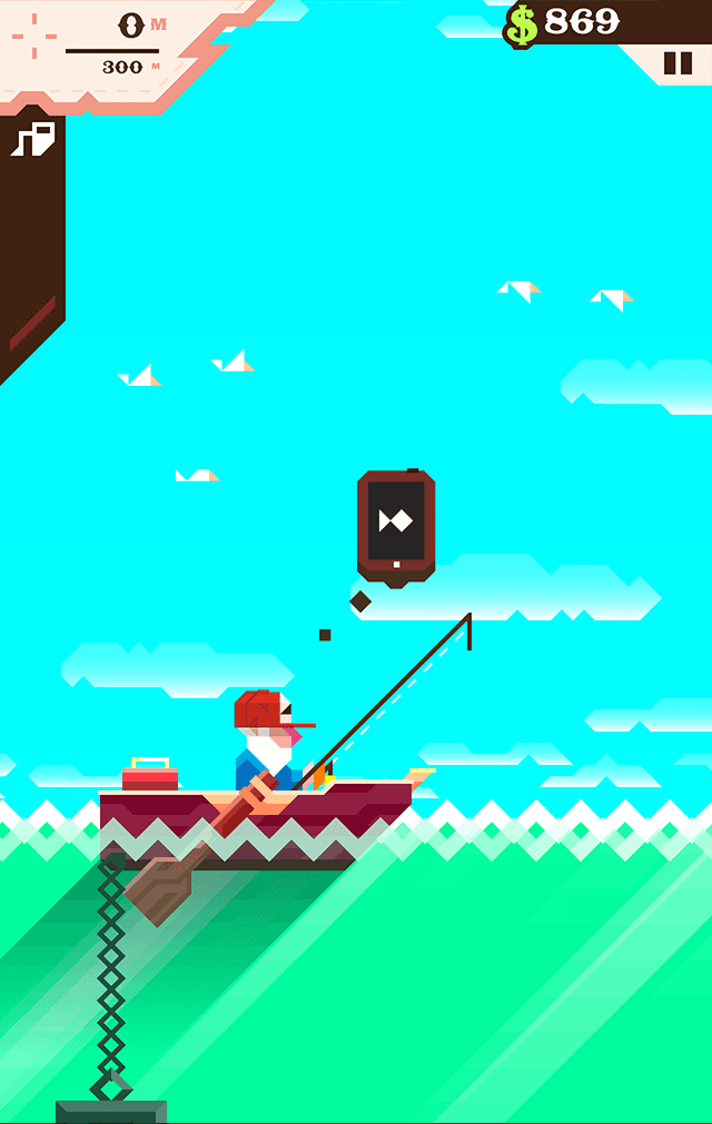 Ridiculous Fishing's background