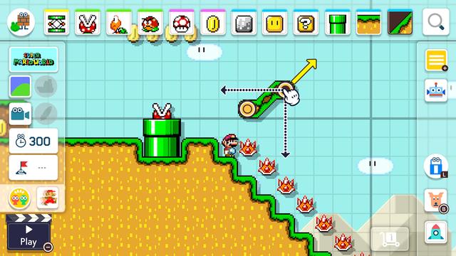 Super Mario Maker 2's background