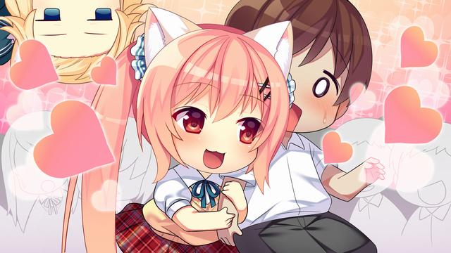 Neko-Nin ExHeart 2 Love +Plus's background