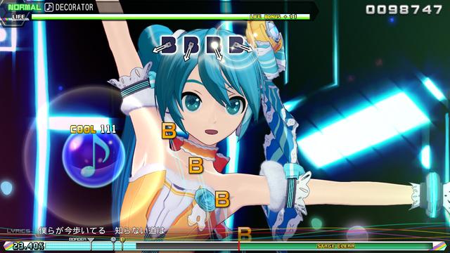 Hatsune Miku: Project Diva Mega Mix's background