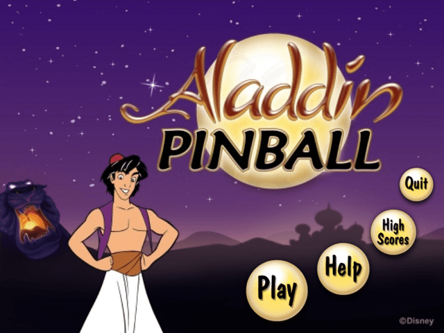 Aladdin Pinball's background