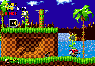 Charmy Bee in Sonic the Hedgehog's background