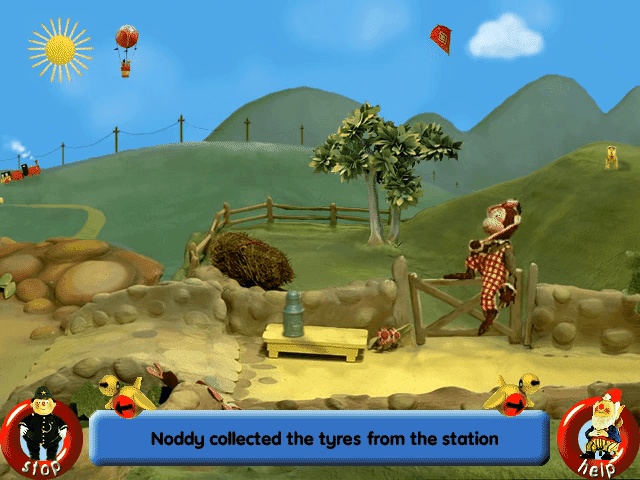 Noddy: The Magic of Toytown on a CD-ROM's background