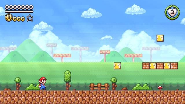 Super Mario Flashback's background