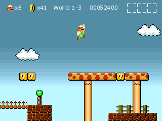 Super Mario Bros. DDX's background