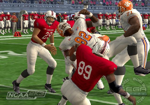 NCAA College Football 2K3's background